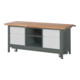 STIER Banco da lavoro Premium con telaio mobile abbass., 2 cassetti e 2 ante battenti largh.xprof.xalt. 2000x700x880 mm-1
