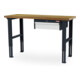 STIER Banco da lavoro regolabile in altezza con 1 cassetto da 150 mm largh.xprof.xalt. 1500x600x760-1060 mm RAL 7016 / RAL 7035-1