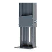 STIER Banco da lavoro regolabile in altezza con 1 cassetto da 50 mm, 1 cassetto da 100 mm, 1 cassetto da 150 mm largh.xprof.xalt. 2000x600x760-1060 mm RAL 7016 / RAL 7035-4