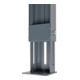 STIER Banco da lavoro regolabile in altezza con 2 cassetti da 200 mm largh.xprof.xalt. 2000x600x760-1060 mm RAL 7016 / RAL 7035-4