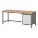STIER Banco da lavoro regolabile in altezza Premium con 3 cassetti largh.xprof.xalt. 2000x700x840-1040 mm-1