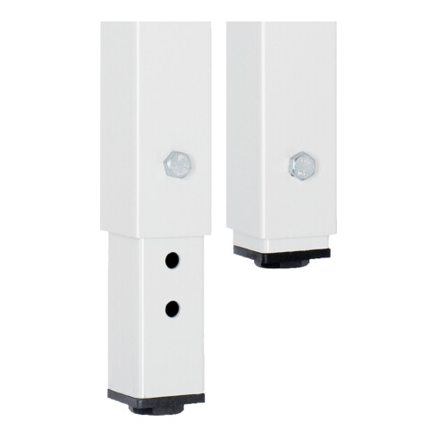STIER Banco da lavoro regolabile in altezza Premium con 9 cassetti largh.xprof.xalt. 2000x700x840-1040 mm RAL 7035 / RAL 5012