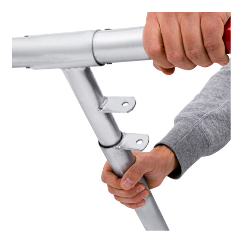 STIER Barriera ad arco per parcheggio pieghevole con lucchetto alt.xlargh.xprof. 420x753x365 mm