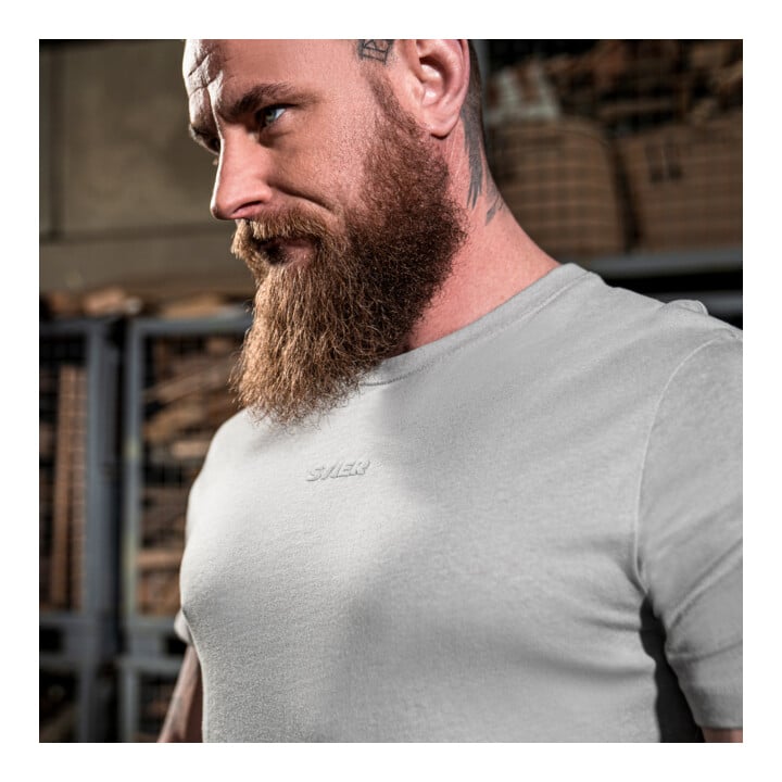 STIER Basic Tee L Ice Grey