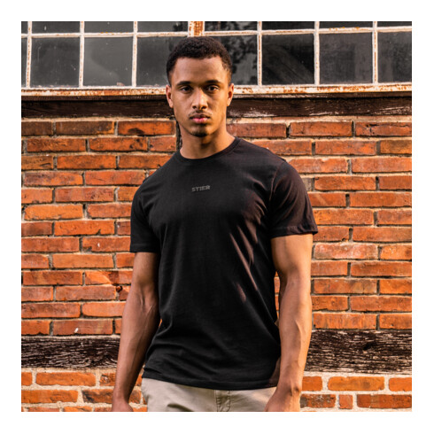 STIER Basic Tee M Black