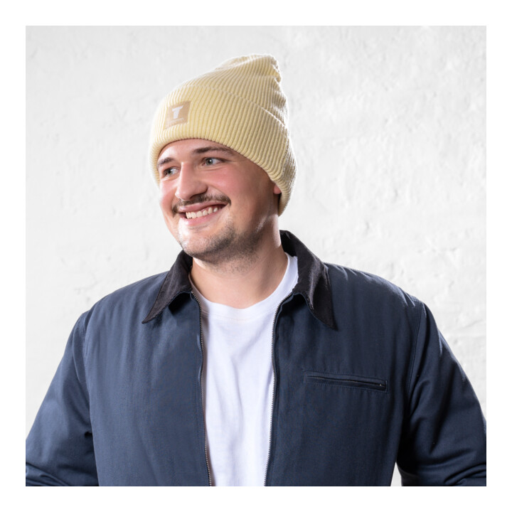 STIER Beanie flex one size soft yellow