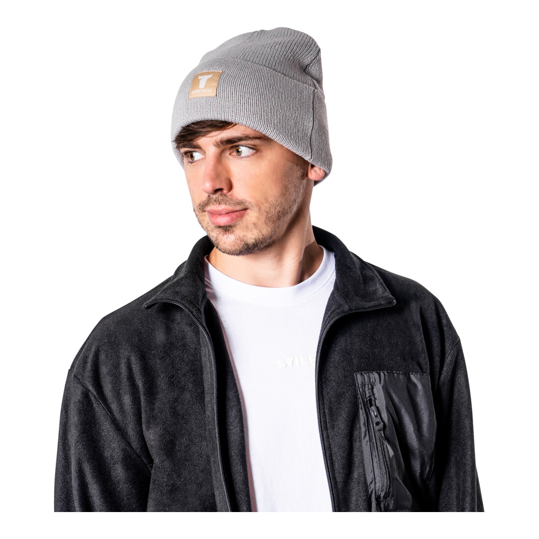 STIER Beanie One Size 7gg Ice Grey