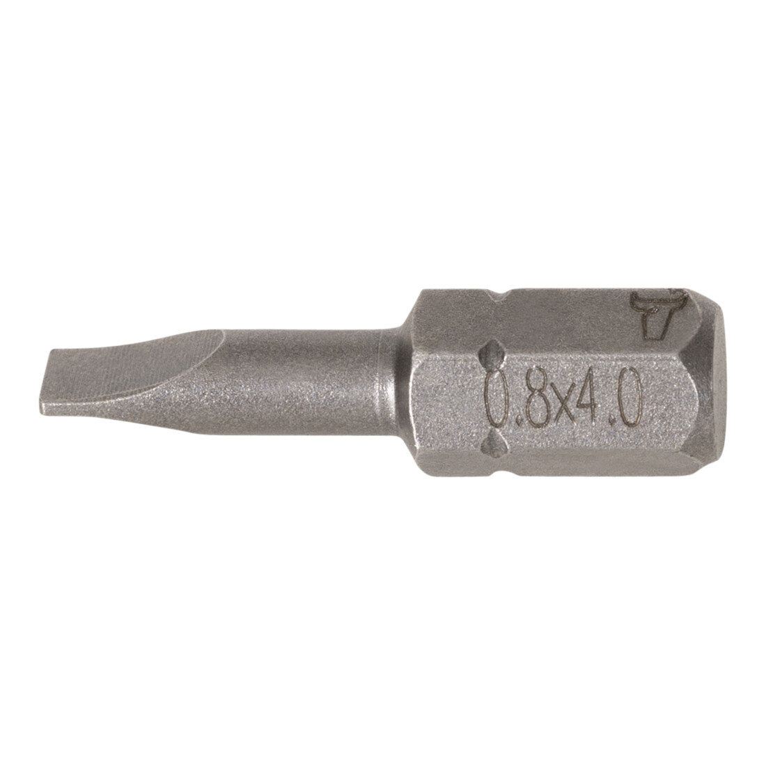 STIER Bit con intaglio 4,0 x 0,8 mm, forma C 6,3, lunghezza 25 mm, confezione da 10 pezzi