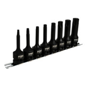 STIER Bit-Kraftschraubereinsatz-Sortiment 1/2'' TX 8-teilig