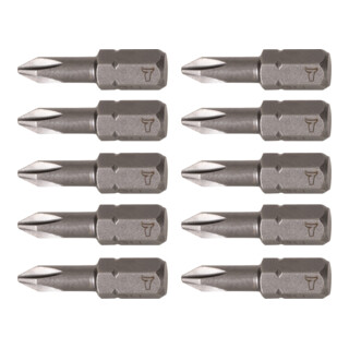 STIER Bit Phillips PH 1, forma C 6,3, lunghezza 25 mm, confezione da 10 pezzi