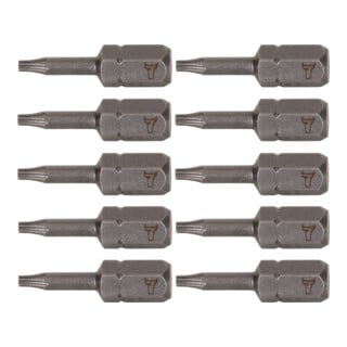 STIER Bit TX TX 7, forma C 6,3, lunghezza 25 mm, confezione da 10 pezzi