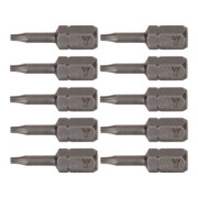 STIER Bit TX TX 7, forma C 6,3, lunghezza 25 mm, confezione da 10 pezzi