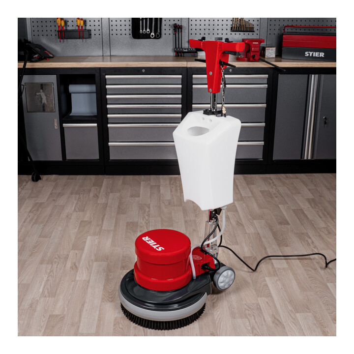STIER boenmachine 17S-2 met verswatertank 1100 W 17 inch diameter, 48 kg