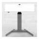 STIER Bureau debout électrique réglable en hauteur 501-19 100x80cm blanc mélaminé, 68-120cm H × I × P-1