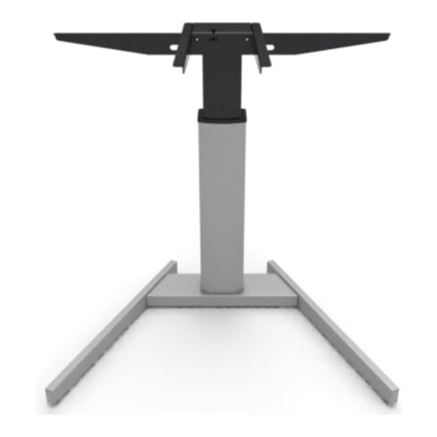 STIER Bureau debout électrique réglable en hauteur 501-19 100x80cm blanc mélaminé, 68-120cm H × I × P