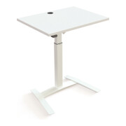 STIER Bureau debout électrique réglable en hauteur 501-9 80 × 60 cm Blanc-2
