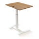 STIER Bureau debout électrique réglable en hauteur 501-9 80 x 60 cm Noyer blanc mélangé 72-120 cm