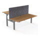 STIER Bureau d'équipe 501-88 électrique réglable en hauteur 180 x 80 cm noyer mélaminé 65-125 cm