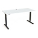 STIER Bureau électrique réglable en hauteur 501-20 160 x 180 cm Blanc Noir