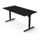 STIER Bureau électrique réglable en hauteur 501-20 160 x 180 cm Noir Noir