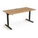STIER Bureau électrique réglable en hauteur 501-20 160 × 180 cm Noyer Noir