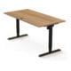 STIER Bureau électrique réglable en hauteur 501-20 160 × 180 cm Noyer Noir