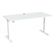 STIER Bureau électrique réglable en hauteur 501-20 160 × 80 cm Blanc