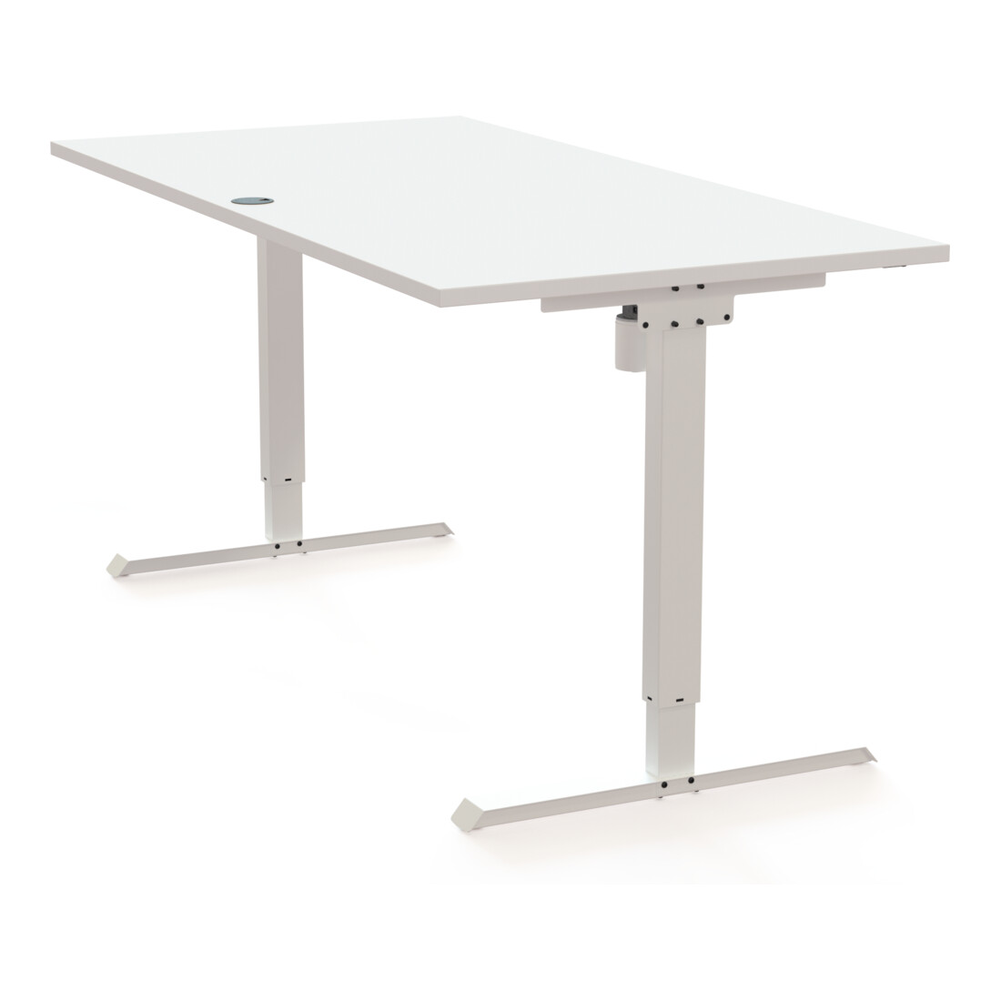 STIER Bureau électrique réglable en hauteur 501-20 160 × 80 cm Blanc