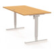 STIER Bureau électrique réglable en hauteur 501-20 160 × 80 cm Hêtre blanc