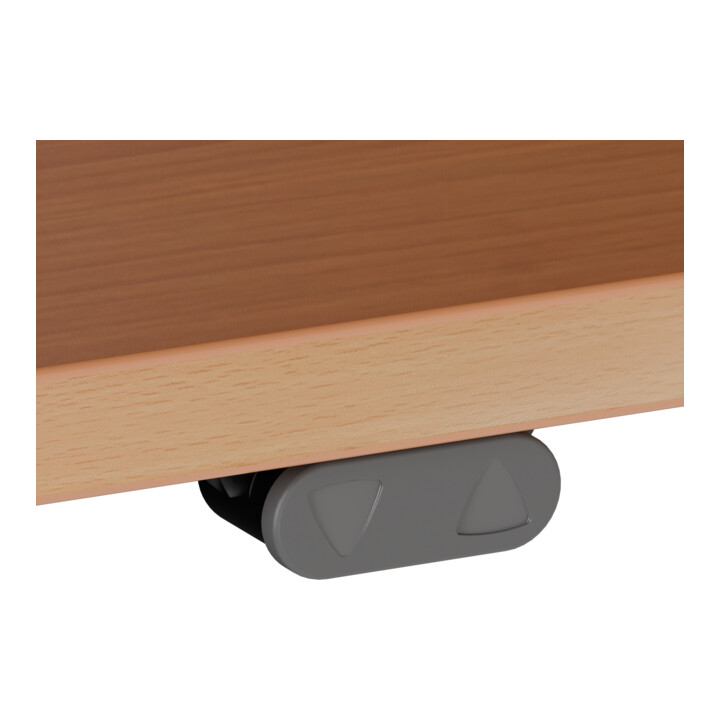 STIER Bureau électrique réglable en hauteur 501-20 160 × 80 cm Hêtre blanc