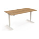 STIER Bureau électrique réglable en hauteur 501-20 160 x 80 cm Noyer Blanc