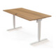 STIER Bureau électrique réglable en hauteur 501-20 160 x 80 cm Noyer Blanc