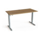 STIER Bureau électrique réglable en hauteur 501-33 160 x 80 cm noyer mélaminé 68-118 cm