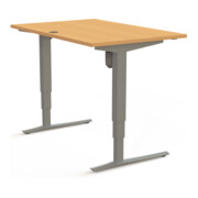 STIER Bureau électrique réglable en hauteur 501-43 120 x 80 cm hêtre mélaminé 65-125 cm-5