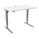STIER Bureau électrique réglable en hauteur 501-43 120 x 80cm blanc mélaminé 65-125cm
