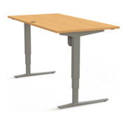 STIER Bureau électrique réglable en hauteur 501-43 160 x 80 cm Hêtre 65-125 cm-4