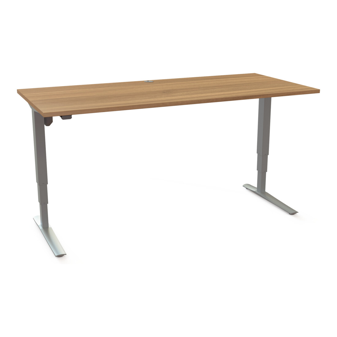 STIER Bureau électrique réglable en hauteur 501-43 180 x 80 cm Noyer