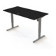 STIER Bureau réglable en hauteur 501-33 160 x 80 cm mélaminé noir 68-118 cm