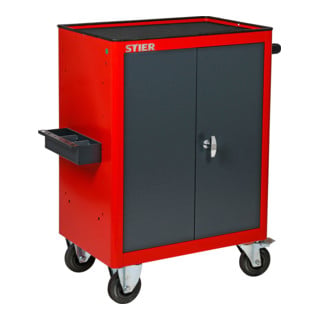 STIER Carrello armadio con 2 ripiani
