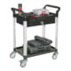STIER Carrello di servizio con 2 ripiani e cassetto lungh.xlargh.xalt. 860x480x930 mm-2