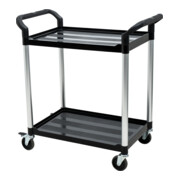 STIER Carrello di servizio con 2 ripiani, lungh.x largh.x alt. 860x480x930 mm