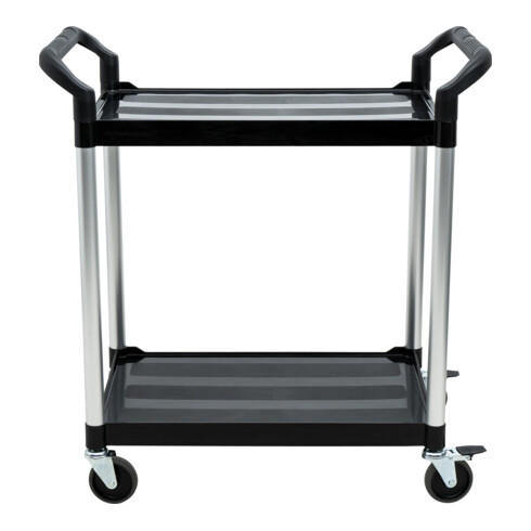 STIER Carrello di servizio con 2 ripiani, lungh.x largh.x alt. 860x480x930 mm