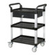 STIER Carrello di servizio con 3 ripiani e cassetto lungh.xlargh.xalt. 860x480x980 mm-1
