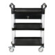 STIER Carrello di servizio con 3 ripiani e cassetto lungh.xlargh.xalt. 860x480x980 mm-4