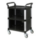 STIER Carrello di servizio con 3 ripiani e pareti lungh.xlargh.xalt. 860x480x930 mm-1