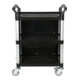 STIER Carrello di servizio con 3 ripiani e pareti lungh.xlargh.xalt. 860x480x930 mm-4