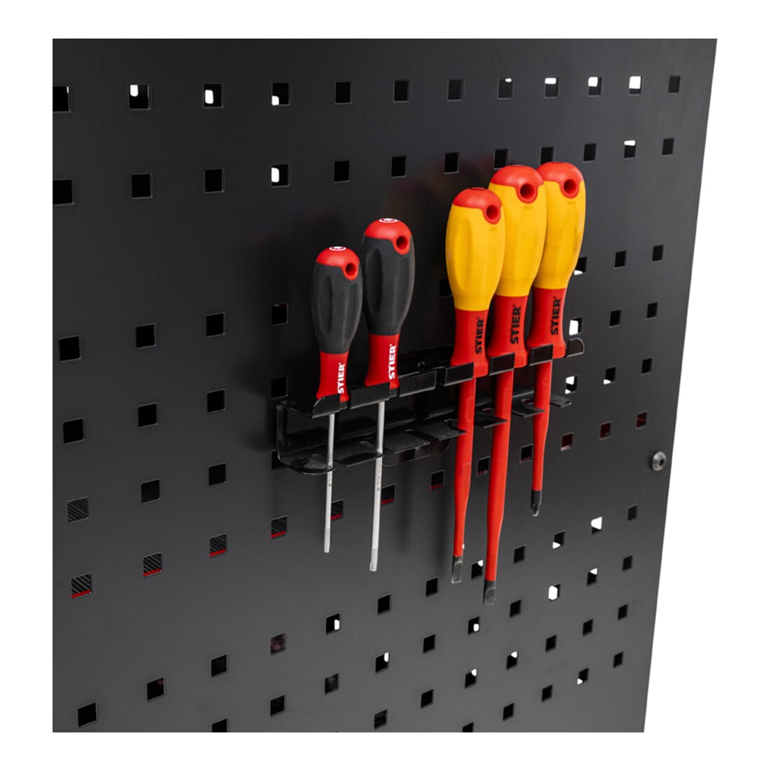 STIER Carrello di servizio con rivestimento in piastre perforati alt.xlargh.xprof. 960x810x543 mm
