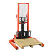 STIER Carrello elevatore idraulico a scartamento largo portata 1000 kg altezza di sollevamento 1600 mm-1