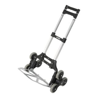 STIER Carrello in alluminio a tre ruote pieghevole 70 kg