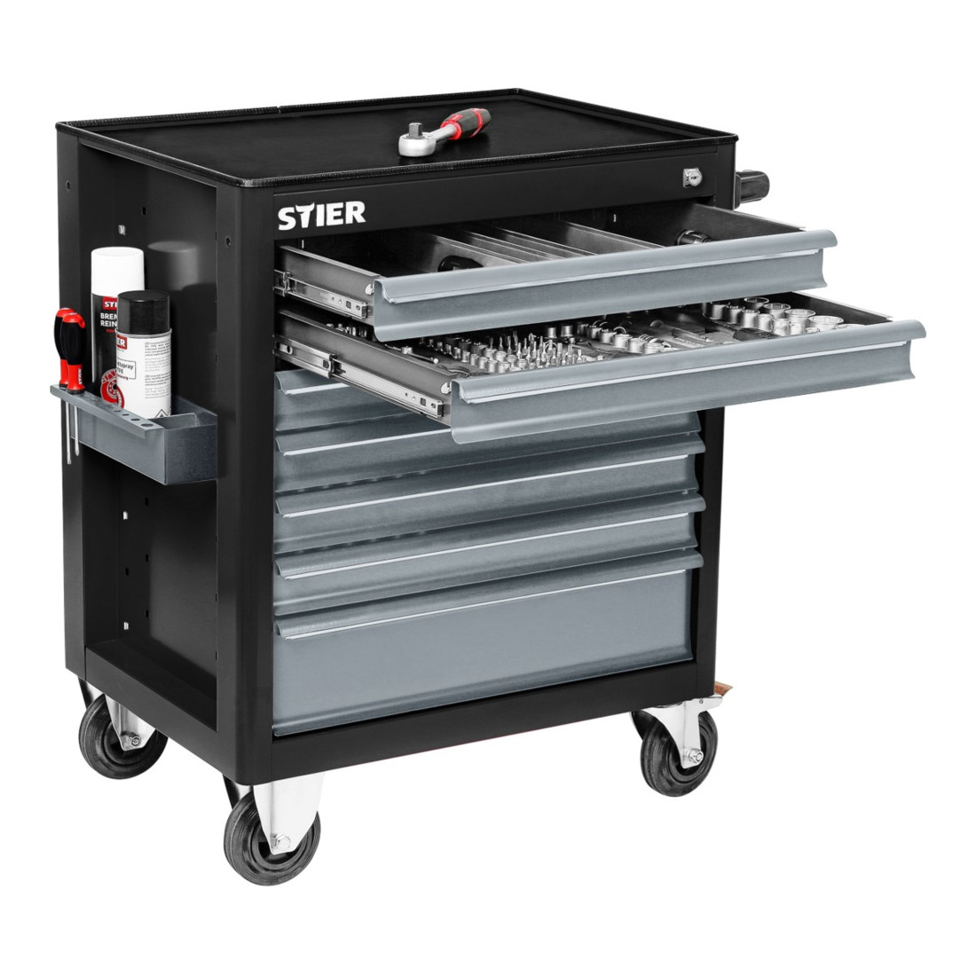 STIER Carrello per officina BLACK-Edition, vuoto